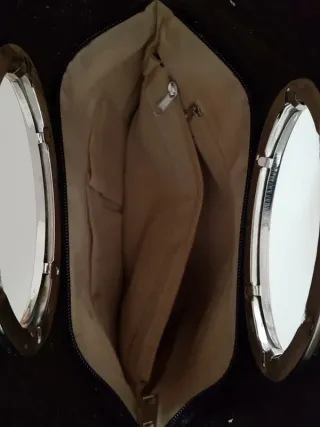 Bolso de mano leopardo con cadena