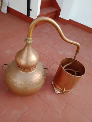 Alambique Cobre Destilador Alcohol Esencias