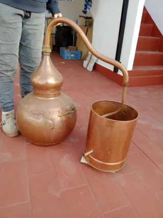 Alambique Cobre Destilador Alcohol Esencias
