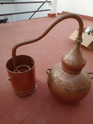 Alambique Cobre Destilador Alcohol Esencias