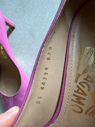 Scarpe con tacco rosa Salvatore Ferragamo