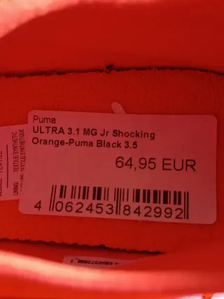 Zapatillas Puma Ultra Naranja Talla 38