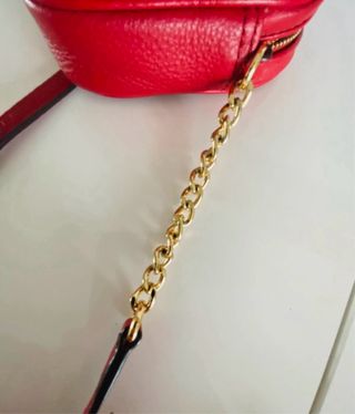 Bolso Michael Kors Piel Rojo Dorado
