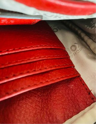 Bolso Michael Kors Piel Rojo Dorado