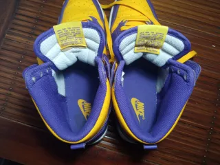 Zapatillas Nike Dunk High Retro Morado Amarillo