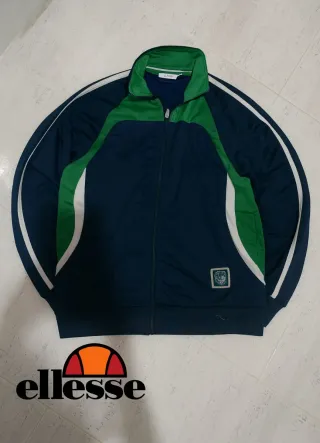 Ellesse Vintage Track Jacket Blue Red Retro size M