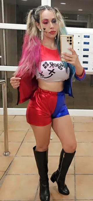 Disfraz Harley Quinn un solo uso me costó 22€