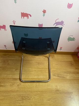 Sillas Ikea transparentes y azules ,tengo cuatro