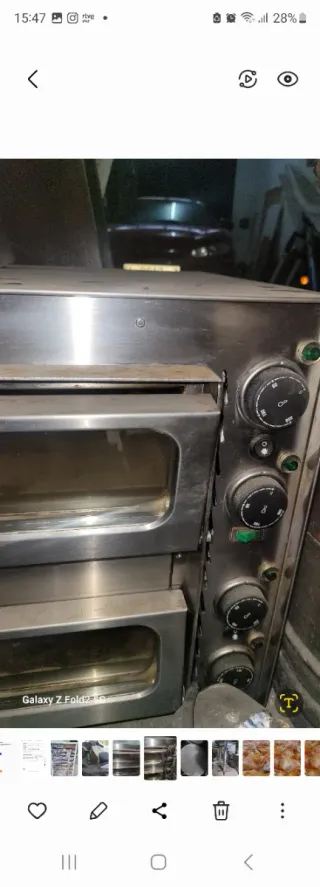 2 Hornos poco uso capacidad para 5 pizzas de 30c
