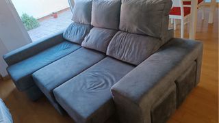 Sofá 3 plazas con canapé