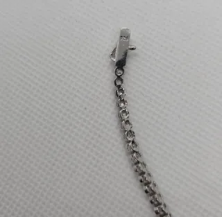 Pulsera Riviere Plata 925 Piedras Blancas