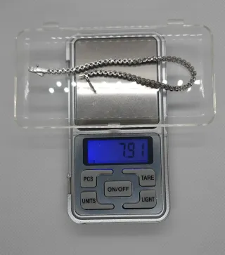 Pulsera Riviere Plata 925 Piedras Blancas