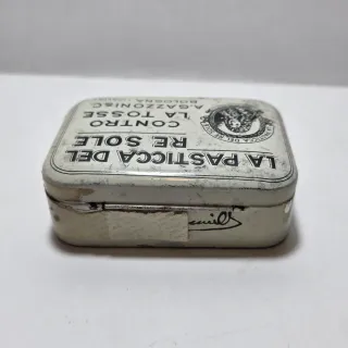 Vecchia scatola di latta La Pasticca del Re Sole