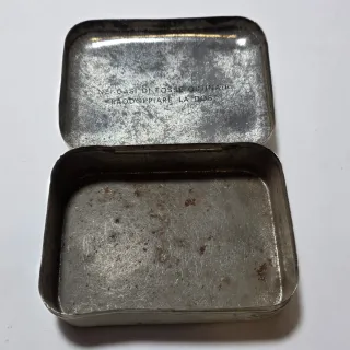 Vecchia scatola di latta La Pasticca del Re Sole