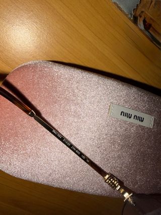 Occhiali da sole Miu Miu oro e blue