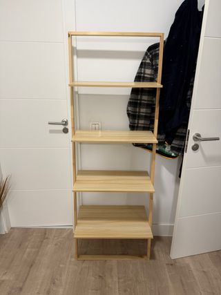 Estantería de madera 5 baldas