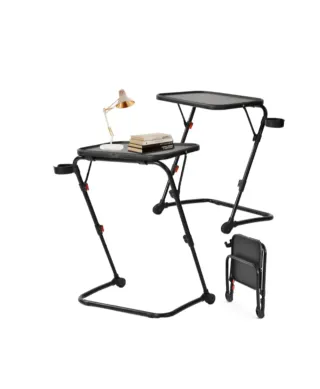 Mesa plegable ajustable para TV color Pink o rosa