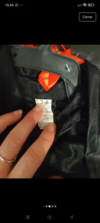 Disfraz niño Zorro 3-4 años