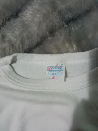 Camiseta niño manga corta blanca