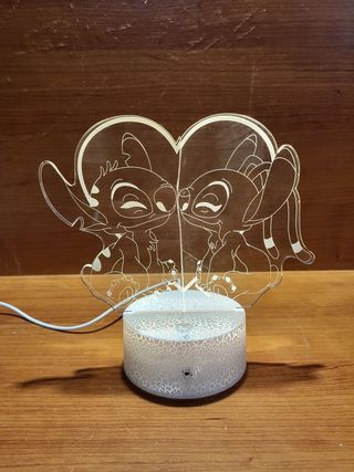 Luz noche Stitch & Angel