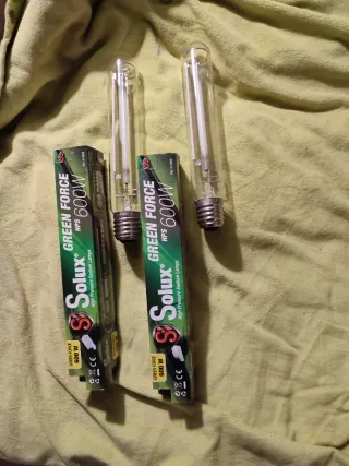 Bombillas sodio HPS 600W Cultivo Indoor. 1 cultivo