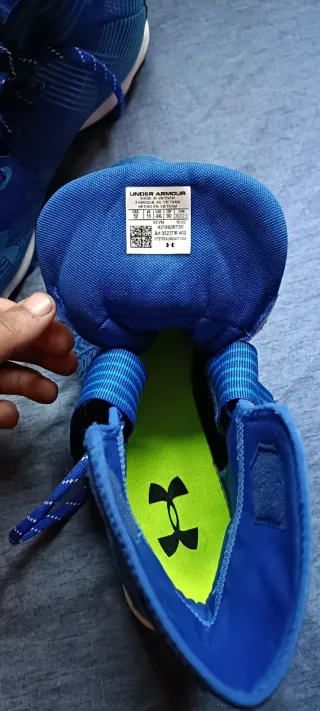 Zapatillas Under Armour Futbol Azul/Teal