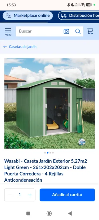 A estrenar Caseta Jardín Exterior Wasabi Verde