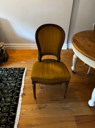 2 sillas Luis XVI Madera y Terciopelo