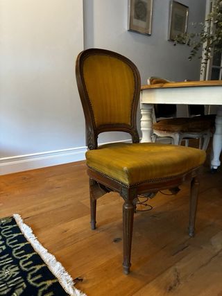 2 sillas Luis XVI Madera y Terciopelo