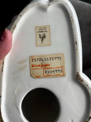 Figuras de porcelana dorada