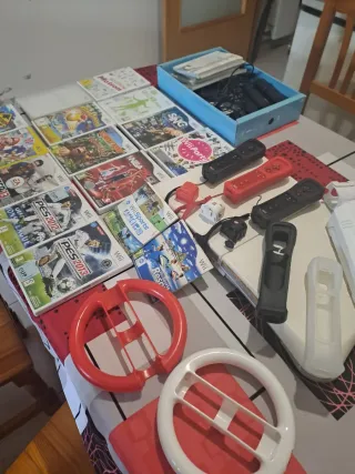 Lote de juegos y accesorios Wii