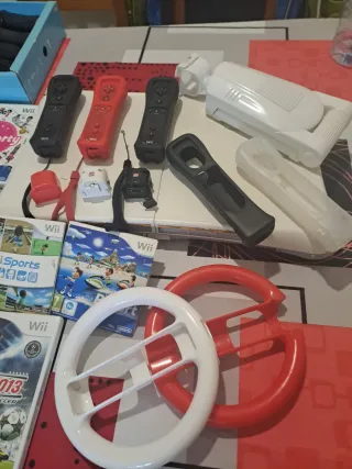 Lote de juegos y accesorios Wii
