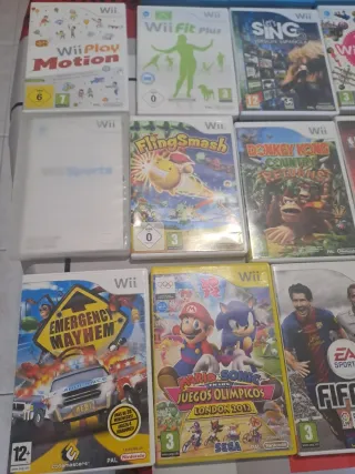Lote de juegos y accesorios Wii