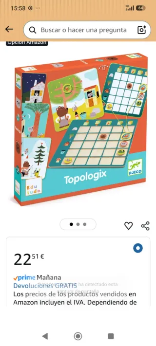 Juego Topologix Djeco sin abrir