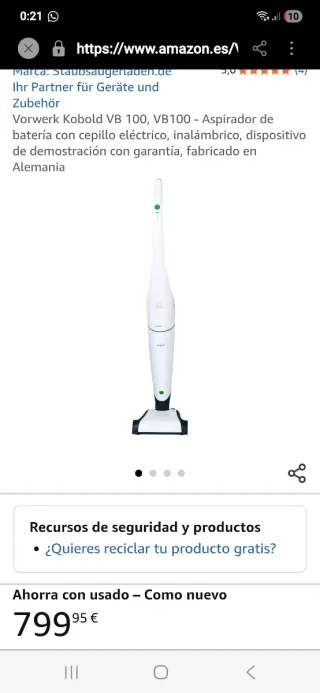 Aspiradora Kobold VB100 EBB100