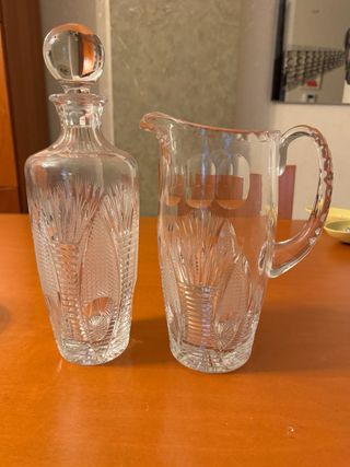 Set Caraffa e Brocca Cristallo