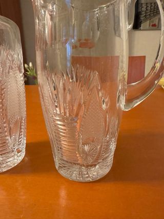 Set Caraffa e Brocca Cristallo