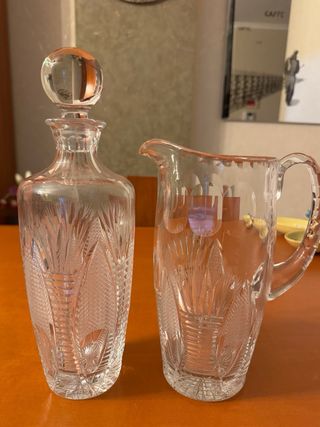 Set Caraffa e Brocca Cristallo