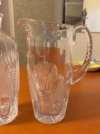 Set Caraffa e Brocca Cristallo