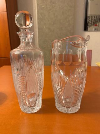 Set Caraffa e Brocca Cristallo