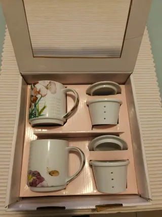 Set Tè 2 Tazze Porcellana