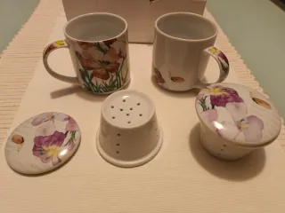 Set Tè 2 Tazze Porcellana