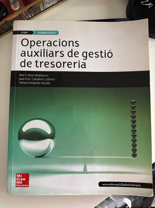 Operacions auxiliars de gestió de tresoreria