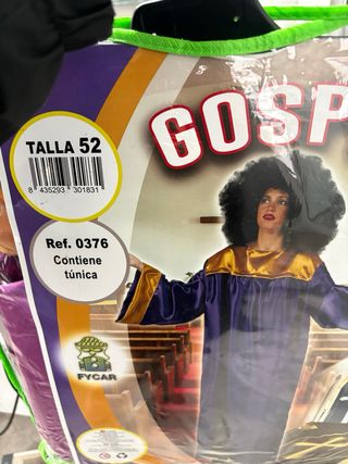 Disfraz Coro Gospel Talla Única