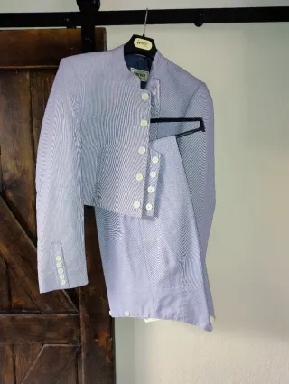 Traje de Flamenco Jimenez Rayas Azules