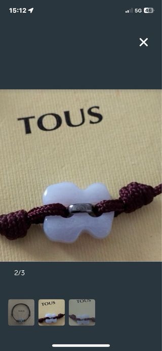 Pulsera TOUS Turquesa y Plata 925 Original