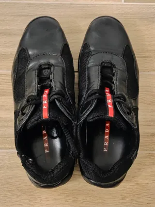 Scarpe Prada America's Cup uomo nere n.45