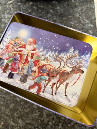 Set 3 Latas Navideñas Santa Claus