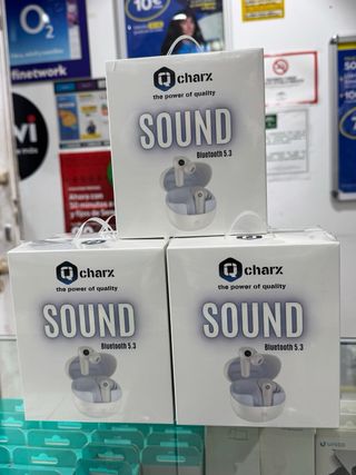 Auriculares Charx Bluetooth 5.3 Blancos/Grises