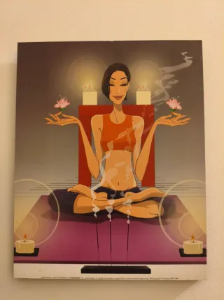 Cuadro Zen con Velas y Flores